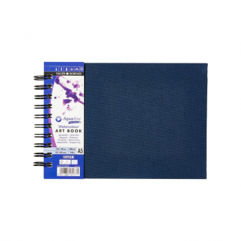 DR AQUAFINE LINEN ARTBOOK A5 L NAVY BLUE 300G 20S D476217500