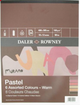 DR MURANO PASTEL PAD WARM COLOURS - 16Inch X 12Inch 438033612