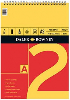 DR SERIES A SPIRAL PAD A2 RED/YELLOW (150gsm) 405010200