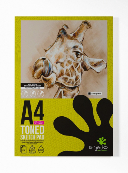 ARTGECKO SKETCH PAD A4 KRAFT TONED CARD 200GSM GEC018
