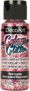 DECO ART GALAXY GLITTER PINK COSMOS DGG07-30