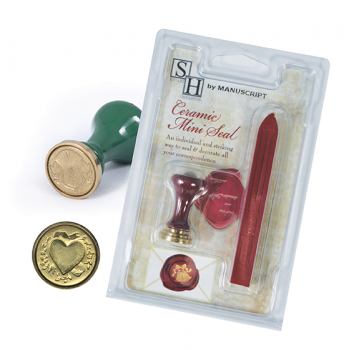 CHRONICLE WAX & SEAL SET - HEART  MSH735HEA