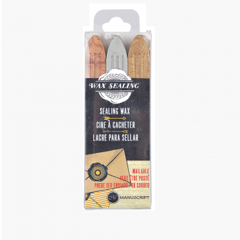 MANUSCRIPT WAX SET OF 3 GOLD SILVER, BRONZE MSH7633GSB