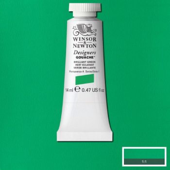 WN DESIGNERS GOUACHE 14ml - BRILLIANT GREEN 0605046