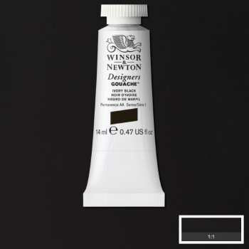 WN DESIGNERS GOUACHE 14ml - IVORY BLACK 8840585