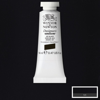 WN DESIGNERS GOUACHE 14ml - JET BLACK 8840476