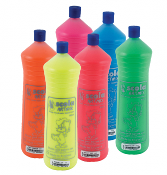 ARTMIX - FLUO BLUE READY MIXED POSTER PAINT 600ml