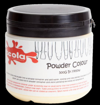 SCOLA WHITE POWDER COLOUR 500G APC500/43
