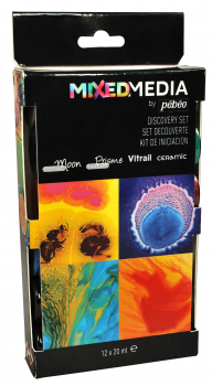 PEBEO MIXED MEDIA DISCOVERY SET 12 X 20ml 754801