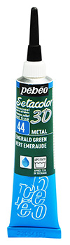 PEBEO SETACOLOR 3D EMERALD GREEN METALLIC 20ml 557044