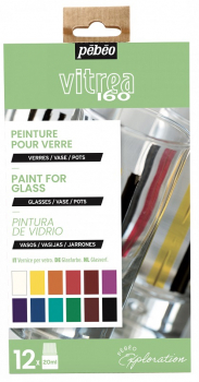 PEBEO VITREA EXPLORER SET GLOSSY 12X20ML 757461