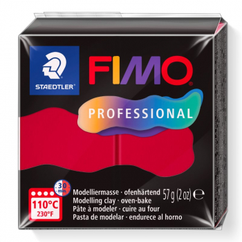 FIMO PROFESSIONAL CARMINE 57g BLOCK 8040-29