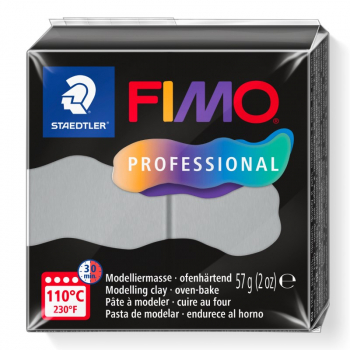 FIMO PROFESSIONAL DOLPHIN GREY 57g BLOCK 8040-80