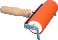 ABIG WOODEN HANDLE LINO ROLLER - 120mm X 50mm