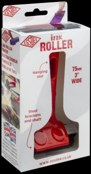 LINO ROLLER 75mm / 3Inch Red Handle