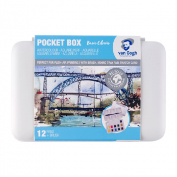 12 PAN POCKET BOX 20HP8631 VAN GOGH WATERCOLOUR SET
