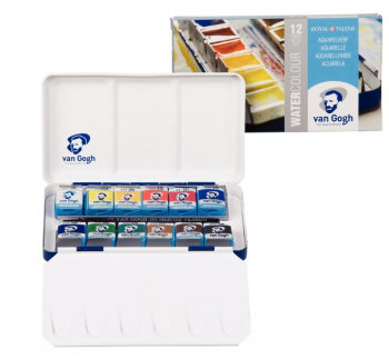 12 PAN METAL BOX 20M8612 VAN GOGH WATERCOLOUR SET