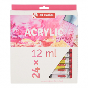 TALENS ART CREATION ACRYLIC COLOUR SET 24 X 12 ML 9021724M