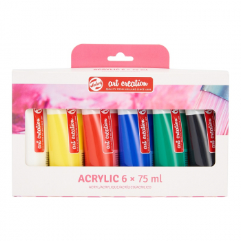 TALENS ART CREATION ACRYLIC COLOUR SET 6 X 75ML 3582806M