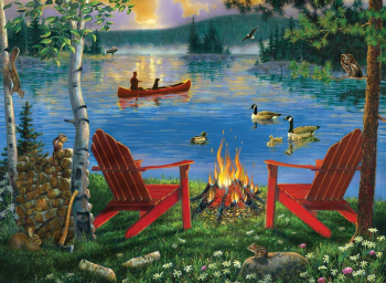R&L LAKESIDE RETREAT LARGE PAINT BY NUMBERS PAL44
