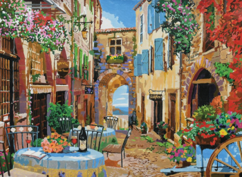 R&L FRENCH VILLAGE LARGE PAINT BY NUMBERS PAL51