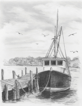 R&L SKETCHING MADE EASY - FISHING BOAT SKBN2