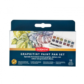 DERWENT GRAPHITINT PAINT PAN 12 SET 2306242