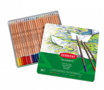 ACADEMY WATERCOLOUR PENCILS 24 TIN 2301942