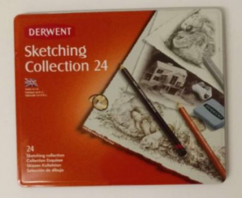 DERWENT SKETCHING COLLECTION TIN OF 24 34306