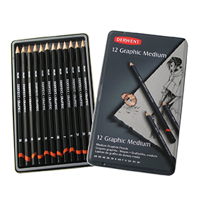 DERWENT GRAPHIC DESIGNER SET MEDIUM 6B4H 12's 34214