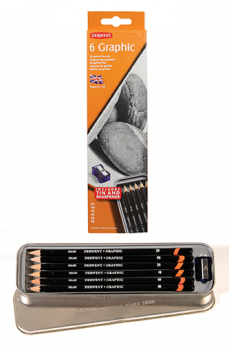 DERWENT GRAPHIC PENCIL TIN 6 0700835