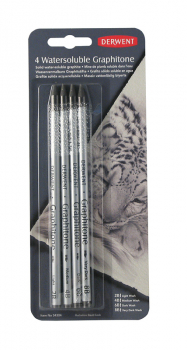 DERWENT W/SOL GRAPHITONE PENCIL BLISTER OF 4 34304