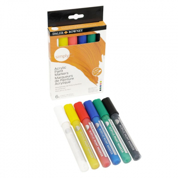 DR SIMPLY ACRYLIC MARKER 6 SET PRIMARY D126600900