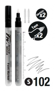 1mm HARD POINT 160320102 FW MARKER 2 X SET DALER ROWNEY