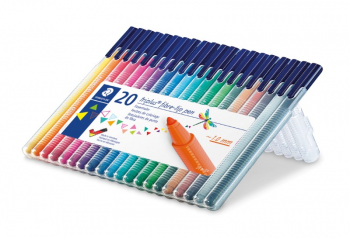 STAEDTLER TRIPLUS COLOR FIBRE TIP DESKTOP BOX 20PCS 323SB20