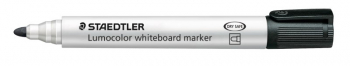 STAEDTLER LUMOCOLOR WHITEBOARD MARKER BULLET TIP BLACK 351-9