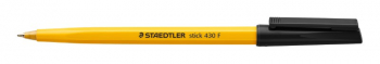 STAEDTLER 430 STICK BALLPOINT PEN FINE BLACK 430 F-9