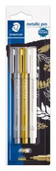 STAEDTLER METALLIC PEN BLISTERCARD 3PCS 8323-S BK3
