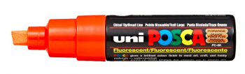 PC-8K FLUO ORANGE 490278916957 POSCA BROAD CHISEL TIP