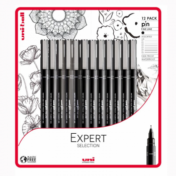 UNI PIN 12PC PLASTIC FREE PACK EXPERT SELECTION 238212803