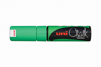 PWE-8K UNI CHALK FLUO GREEN BROAD B/W BOX 4902778140123
