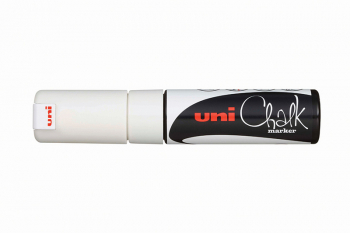 PWE-8K UNI CHALK WHITE BROAD B/W BOX 4902778140093