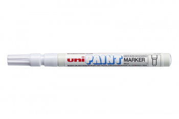 PX-21 BULLET FINE WHITE PAINT MARKER UNI 4902778558607