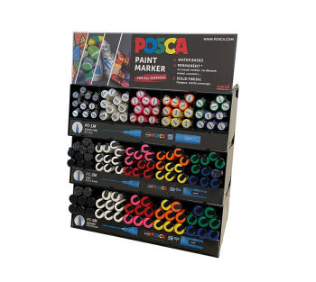 POSCA CDU W300 3M START UP SELECTION 6 X 30 COLOURS