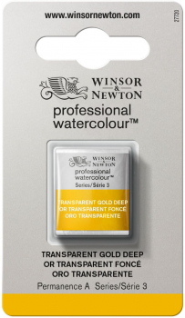 WN ARTIST WATERCOLOUR HALF PAN TRANSPARENT GOLD DEEP 0101547