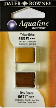 DR AQUAFINE H/P BLISTER SET 17 YELL OCHRE/RAW SIENN 131017017