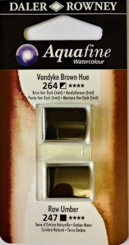 DR AQUAFINE H/P BLISTER SET 20 VAN BRN HUE/RAW UMB 131017020