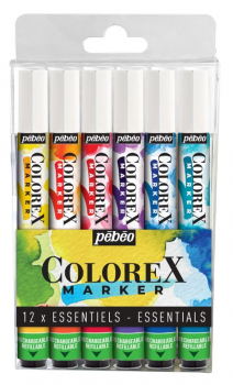PEBEO COLOREX MARKER ESSENTIALS SET 12 417411