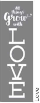 LOVE 6Inchx18Inch AMERICANA® DECOR<sup>(TM)</sup> STENCIL