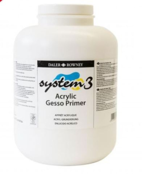SYSTEM 3 ACRYLIC 2.25l GESSO MEDIUM/PRIMER 127025012